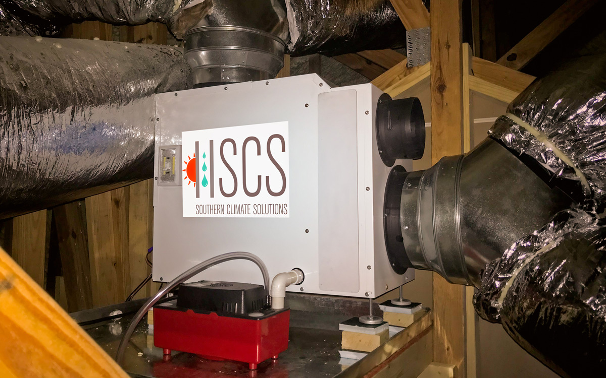 attic dehumidifier installation