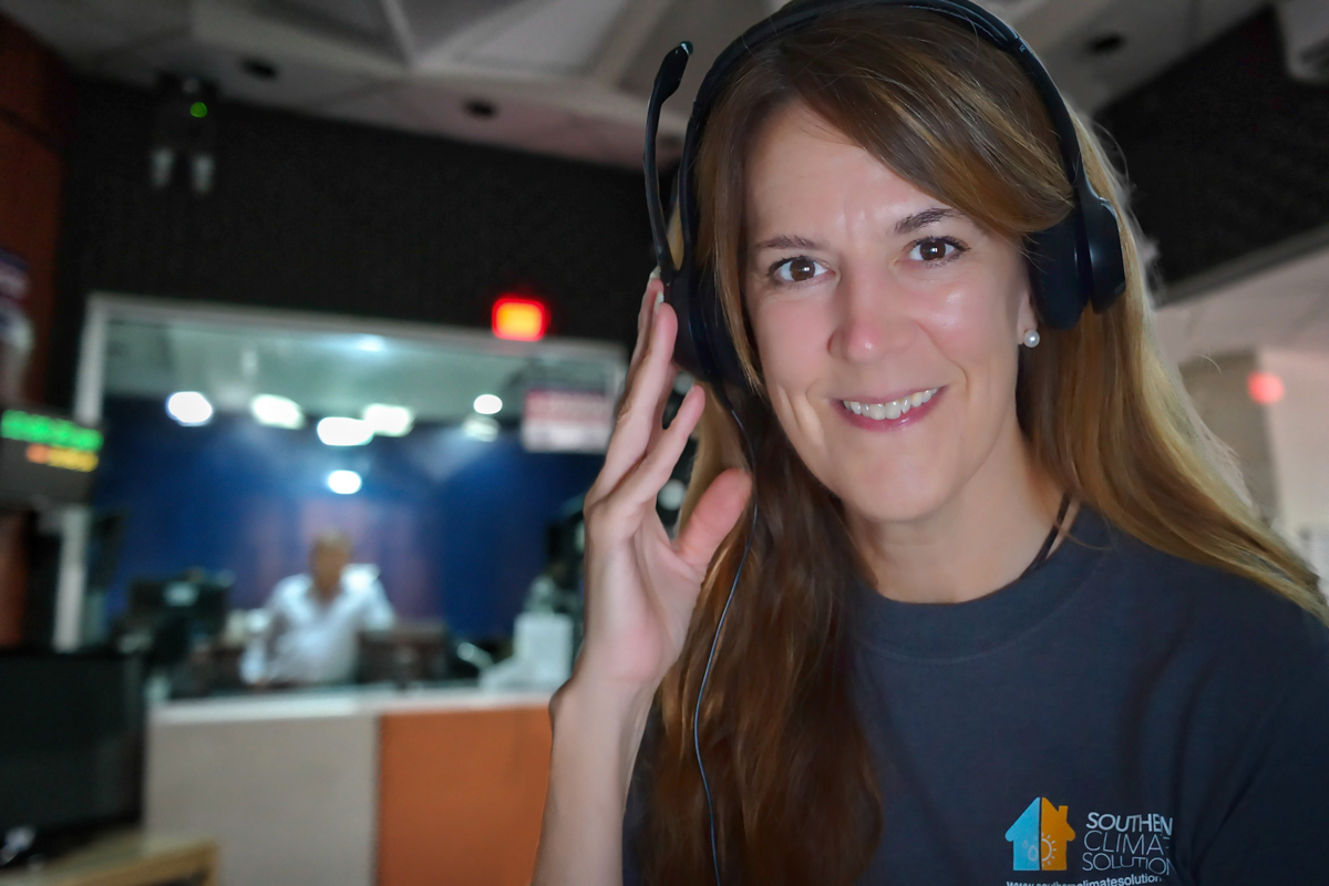 radio-studio-2 An Expert at Southern Climate Solutions on Call with Customers in Pensacola, FL