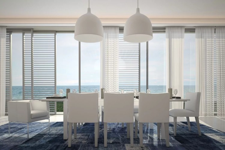 room with dining table Dining room kept dry with whole home dehumidification process at Santa Rosa Beach